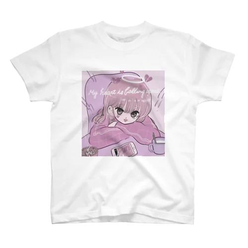 おんなのこ pink Regular Fit T-Shirt
