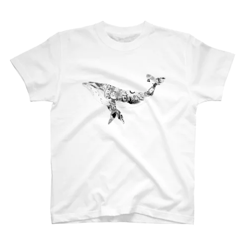 東京のくじら_背景なし Regular Fit T-Shirt
