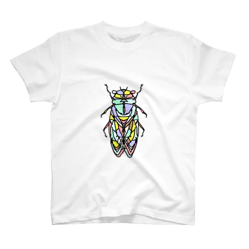 cicada(せみ)カラーバージョン(大)Full of vitality　(フル　オブ　バイタリティ) Regular Fit T-Shirt