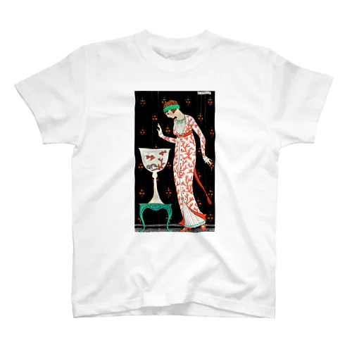 ブロケードシルク製の部屋着  Robe d'Interieur en Soie Brochee(1913) Regular Fit T-Shirt