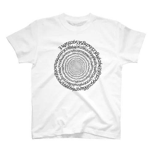 ∞∞円周率∞∞（ブラックインク） Regular Fit T-Shirt