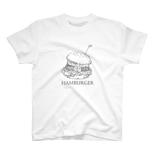 手書き風ハンバーガー Regular Fit T-Shirt