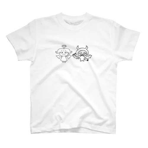 てんしとあくま Regular Fit T-Shirt