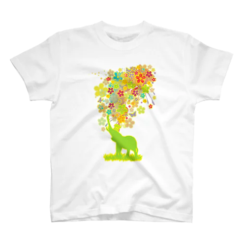 Elephant_Bathing Regular Fit T-Shirt