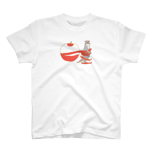 かわうそりんごぐるぐる Regular Fit T-Shirt