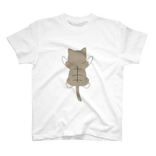 しがみつくキジ白猫 Regular Fit T-Shirt