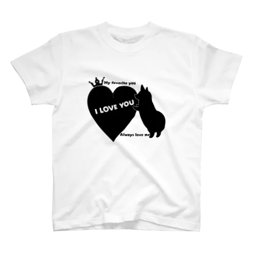 I LOVE YOU CORGI Regular Fit T-Shirt