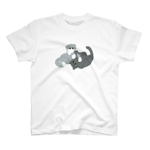 やわらかバトルねこ Regular Fit T-Shirt
