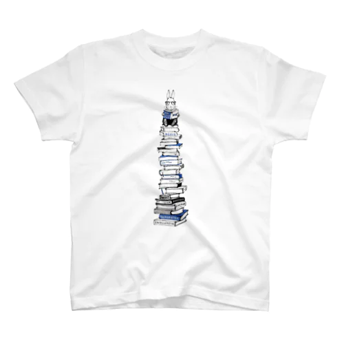 Reading Rabbit 両面プリント Regular Fit T-Shirt