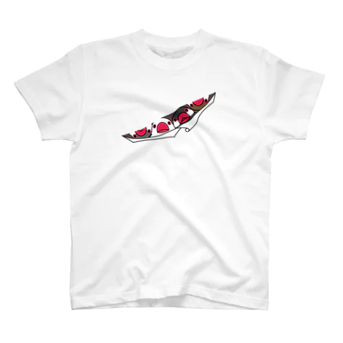 三密です！むちむちフィンチさん【まめるりはことり】 Regular Fit T-Shirt