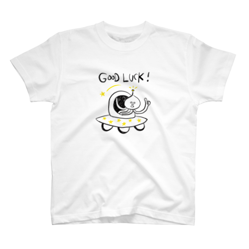 GOOD LUCK! 宇宙人 Regular Fit T-Shirt