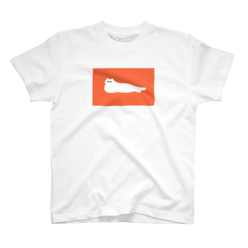暑さで溶けるねこ Regular Fit T-Shirt