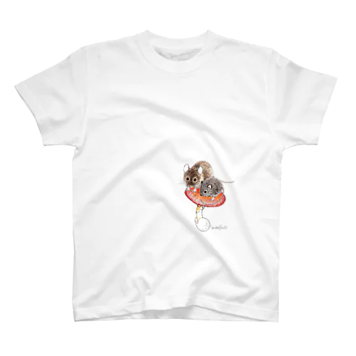 Tシャツ　ねずみとキノコ Regular Fit T-Shirt