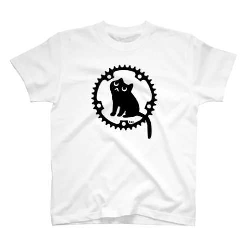 チェーンリングねこ・ブラック Regular Fit T-Shirt