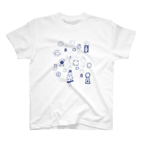 時計ぐるぐる Regular Fit T-Shirt