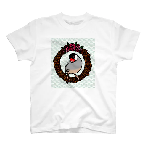 リースと文鳥（桜） Regular Fit T-Shirt