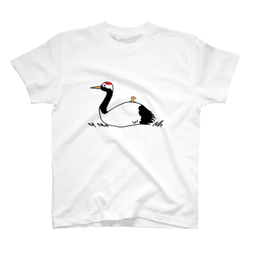 タンチョウ親子 Regular Fit T-Shirt