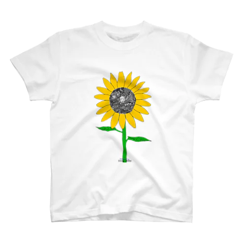 【細密画】ひまわり Regular Fit T-Shirt