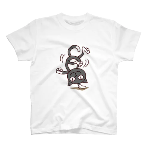 くつ下ねこさん（逆立ち） Regular Fit T-Shirt