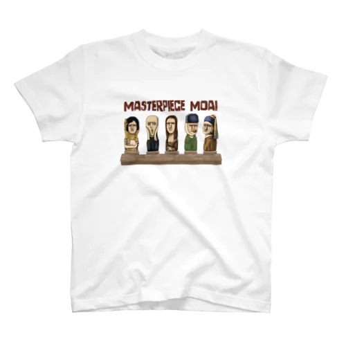 名画のモアイたち Regular Fit T-Shirt