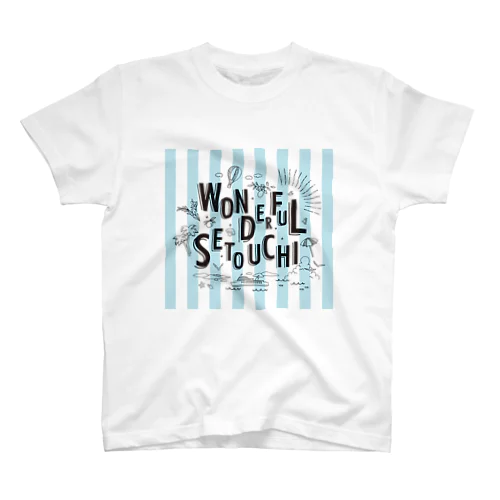WONDERFUL SETOUCHI BLUE Regular Fit T-Shirt