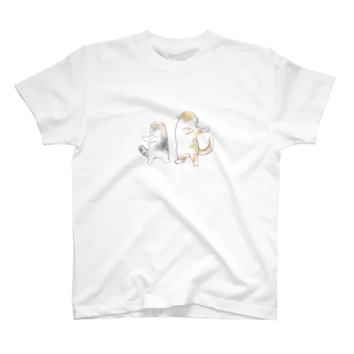 ダンシングにゃんこ Regular Fit T-Shirt