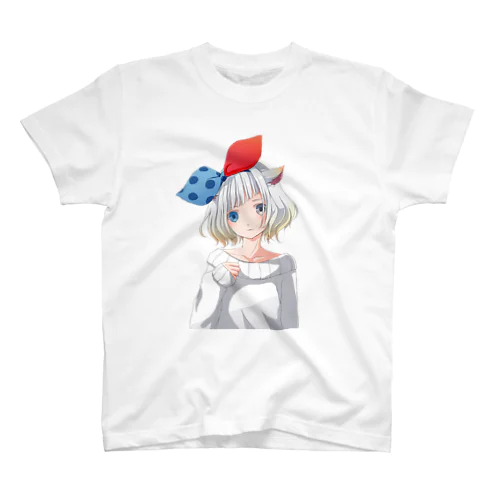 麦ネコウェンズデー Regular Fit T-Shirt