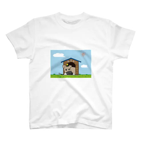 残念犬「たろう」まったり犬小屋 Regular Fit T-Shirt