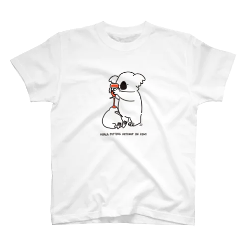 コアラケチャップキウイ（くろ） Regular Fit T-Shirt