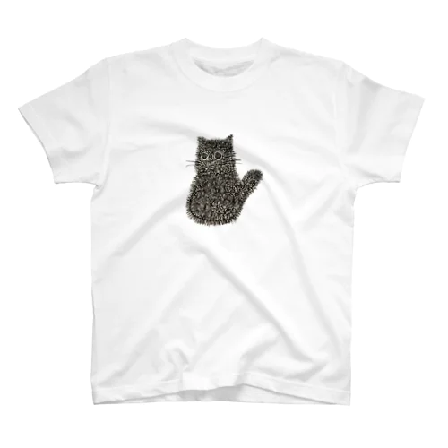 くろねこモジャ Regular Fit T-Shirt