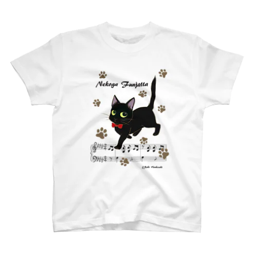 黒猫フルグラフィックTシャツ 黒猫好きのためのフルグラフィックTシャツ All-Over Print T