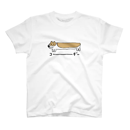 長いなコーギー（改） Regular Fit T-Shirt
