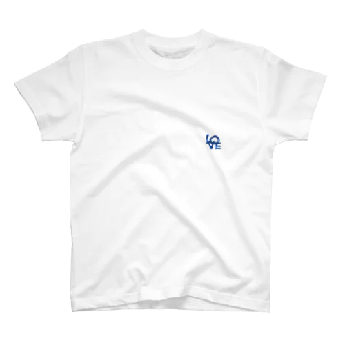 L🔵VE and BLUE Regular Fit T-Shirt