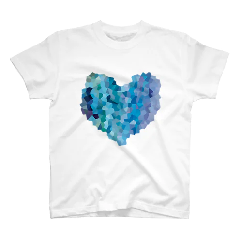 モザイクハート波 Regular Fit T-Shirt