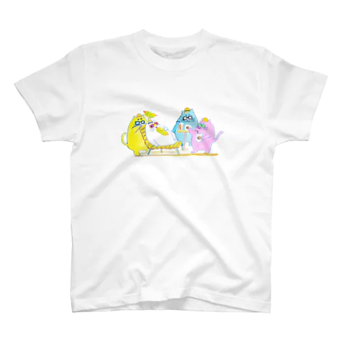 ねこねこへぶん Regular Fit T-Shirt