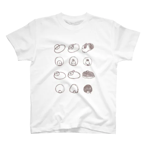 うさぎを描きましょう Regular Fit T-Shirt