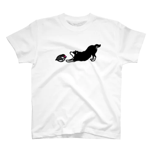 黒柴と文鳥 Regular Fit T-Shirt