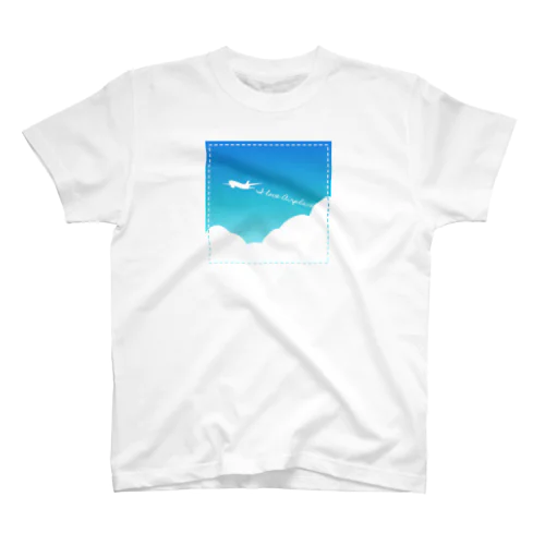 ひこうき(青空) Regular Fit T-Shirt