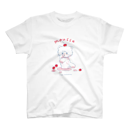 チェリーソーダと子猫のムース Regular Fit T-Shirt