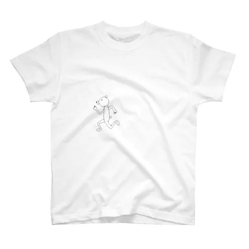 走り抜けるくま Regular Fit T-Shirt