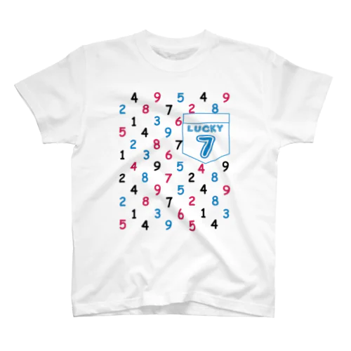 数字柄 Regular Fit T-Shirt