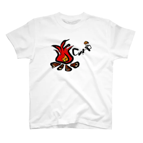 ゆらゆらパチパチたき火といっしょ Regular Fit T-Shirt