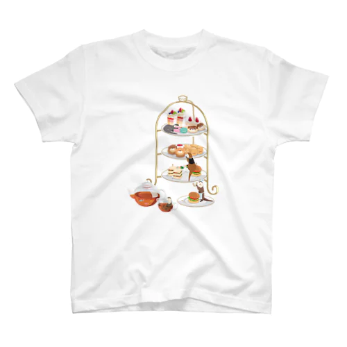 カワウソとアフタヌーンティー Regular Fit T-Shirt