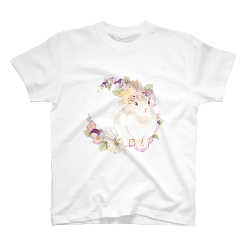 パンジーうさぎ Regular Fit T-Shirt