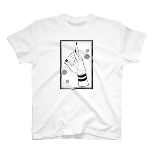 おててシリーズ　狐「キク」 Regular Fit T-Shirt