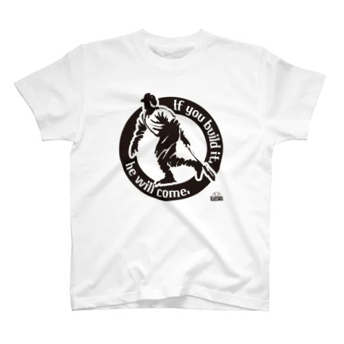 「彼は来る」黒Ver. Regular Fit T-Shirt