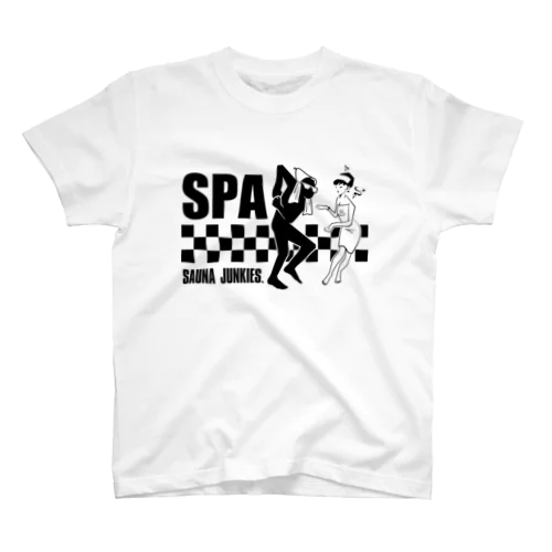 SPA DANCE(黒プリント) Regular Fit T-Shirt
