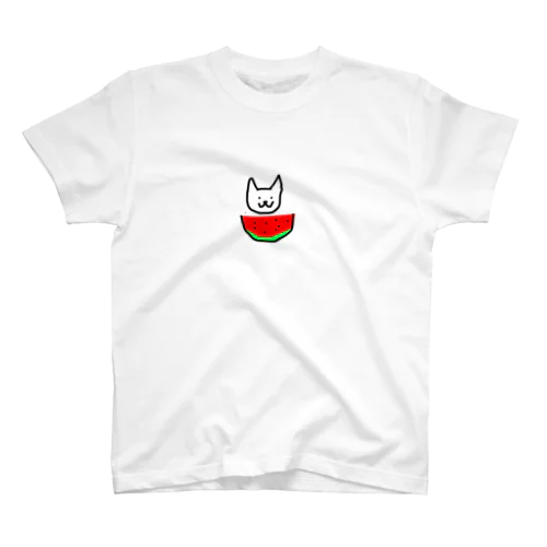 犬とスイカ Regular Fit T-Shirt