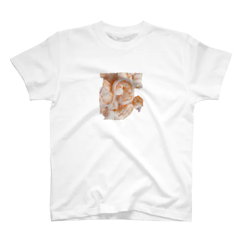 背わた切りすぎたエビ【茹】 Regular Fit T-Shirt