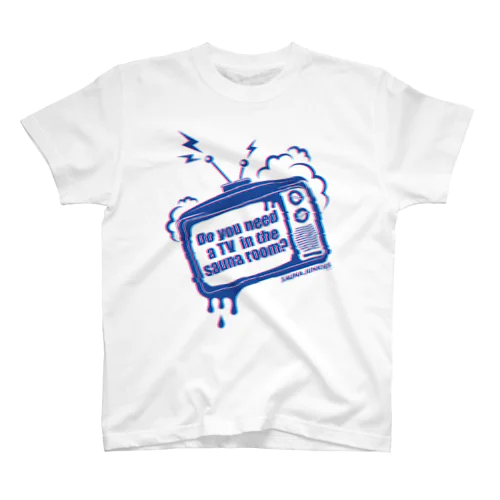 サウナテレビ(トランスカラー/白) Regular Fit T-Shirt